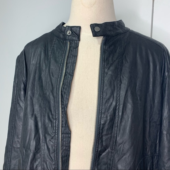 Guess Men’s faux-leather jacket XXL Black - Picture 13 of 14